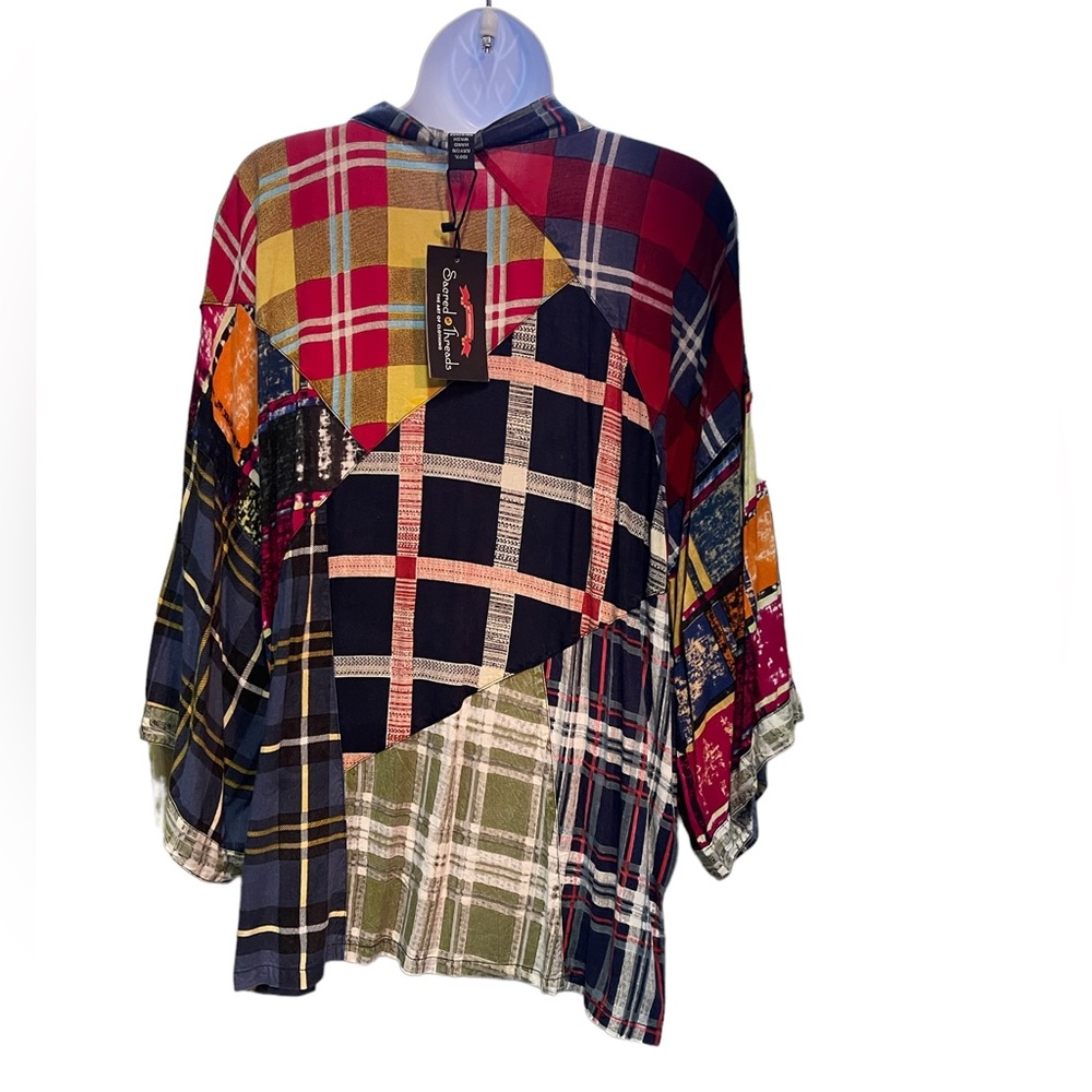 NWT. Blouse/Jacket by SacredThreads.S/M. LG/GR/GR01. 219348 - Picture 2 of 5